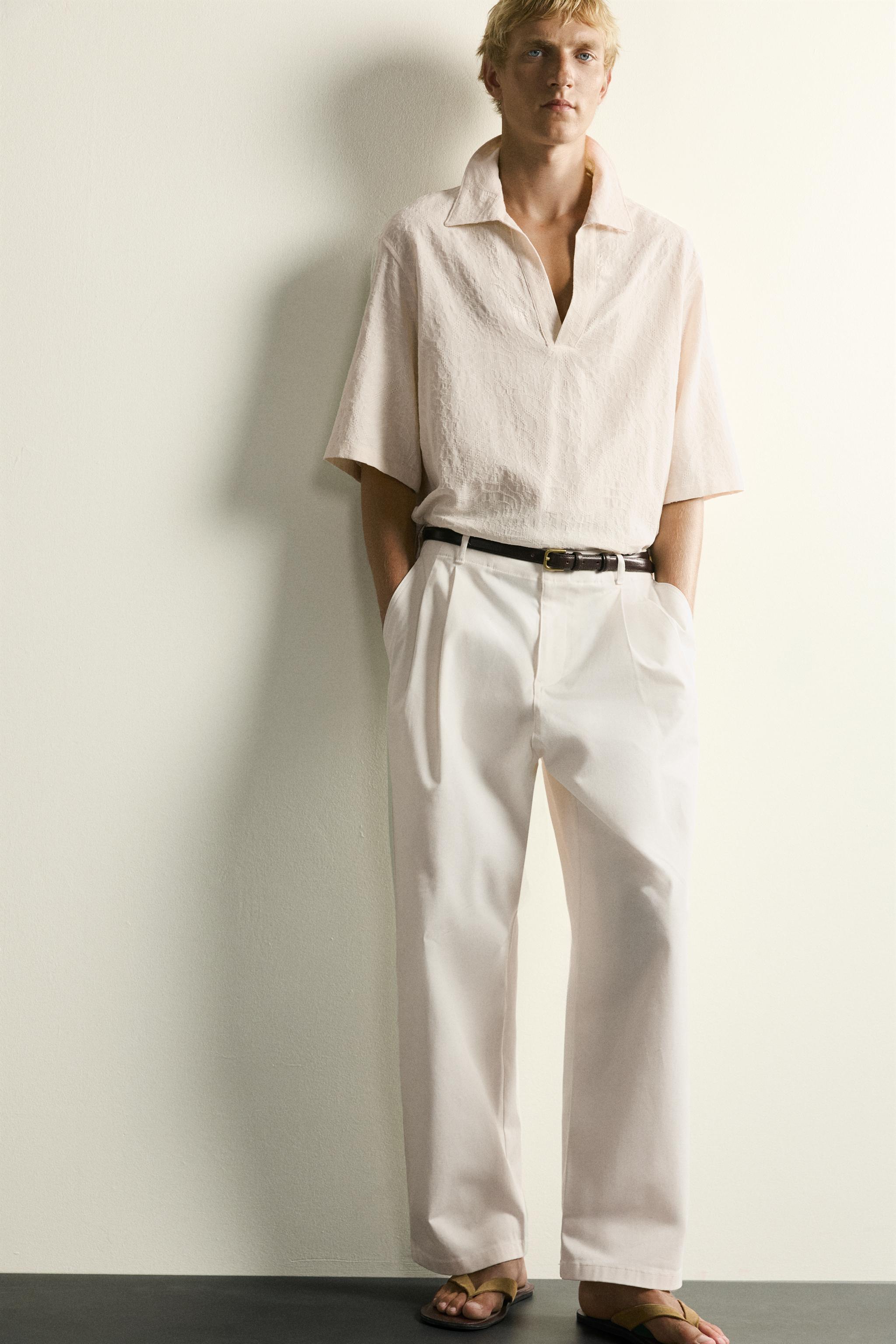 CHEMISE POLO RELAXED FIT JACQUARD